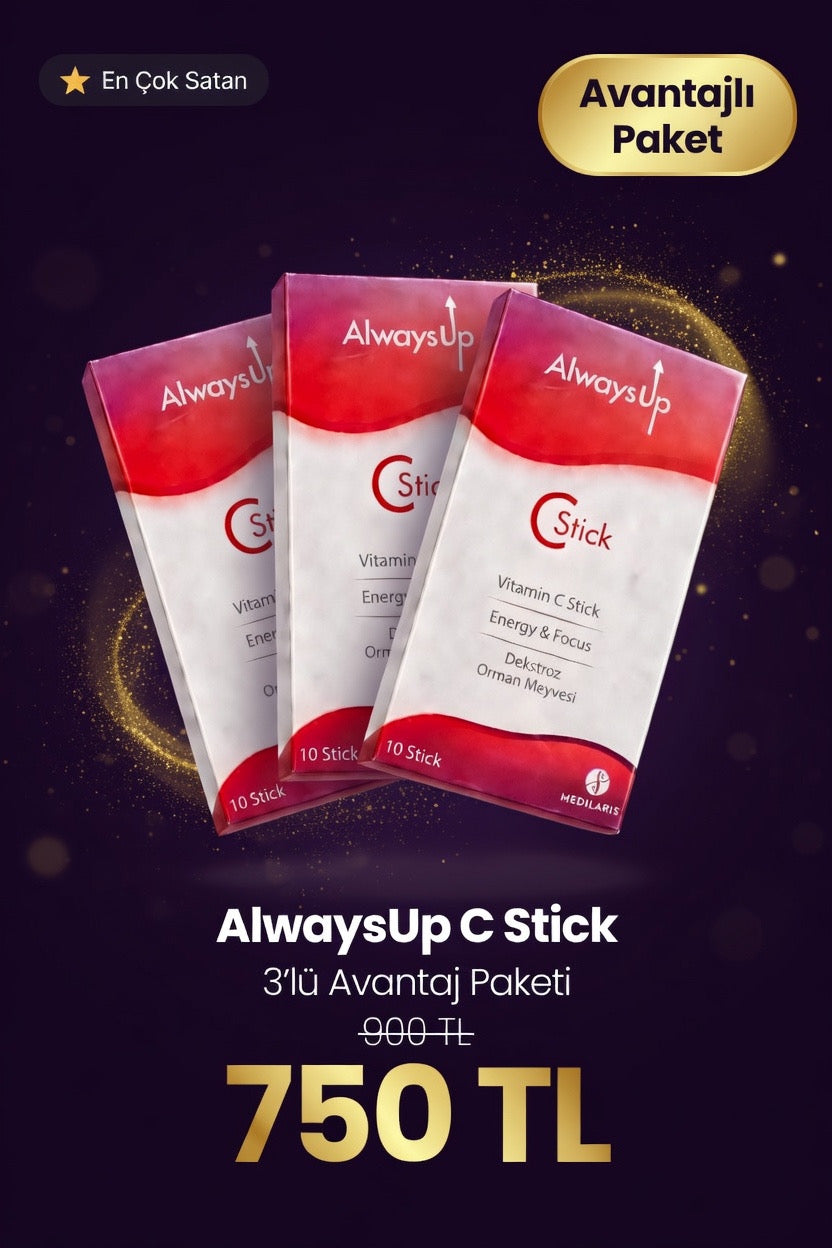 ⭐ En Çok Tercih Edilen Paket – AlwaysUp C Stick (3’lü)